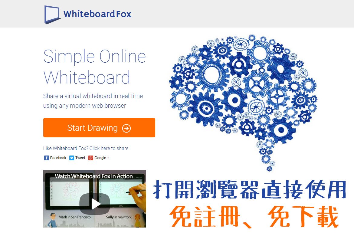 【教學 | 線上工具】Whiteboard Fox 線上白板工具支援多人同步操作，免註冊、免安裝