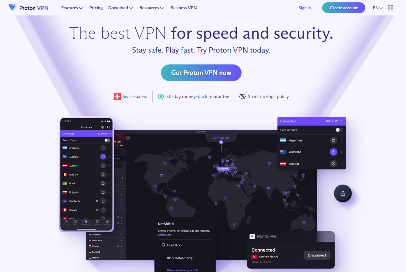 Proton VPN：來自瑞士的隱私守護者